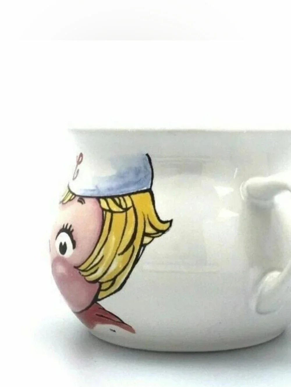 Vintage 1998 Campbell's Soup Kid Ceramic Pot-Belly Mug Houston Harvest
